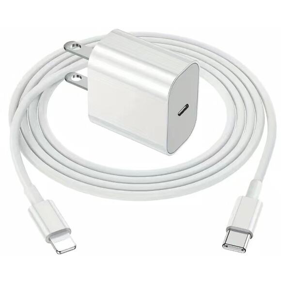 Iphone Fast Charger 20w Wall Type C Compatible With IPhone 14 13 12 11 Pro Max - Picture 1 of 5